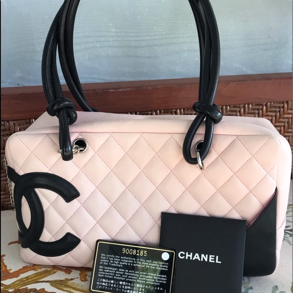 CHANEL Cambon Line Quilted CC Logo Shoulder Bag
